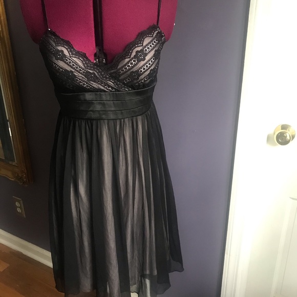 Pretty Short Black Lace Dress - Picture 2 of 4